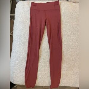 Athleta Deep Red Aura Leggings